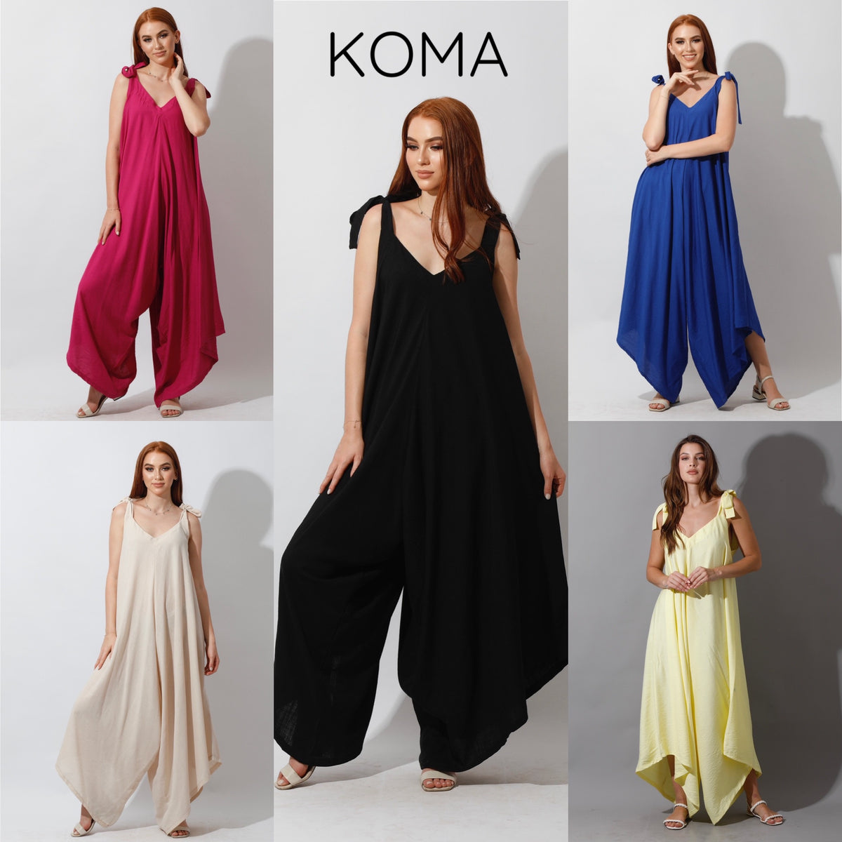 Tied Up Lose Jumpsuit - Dusty Yellow