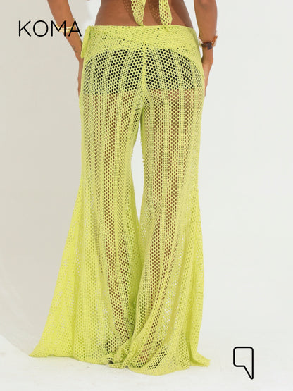 Paula knitted Top - Lime Green