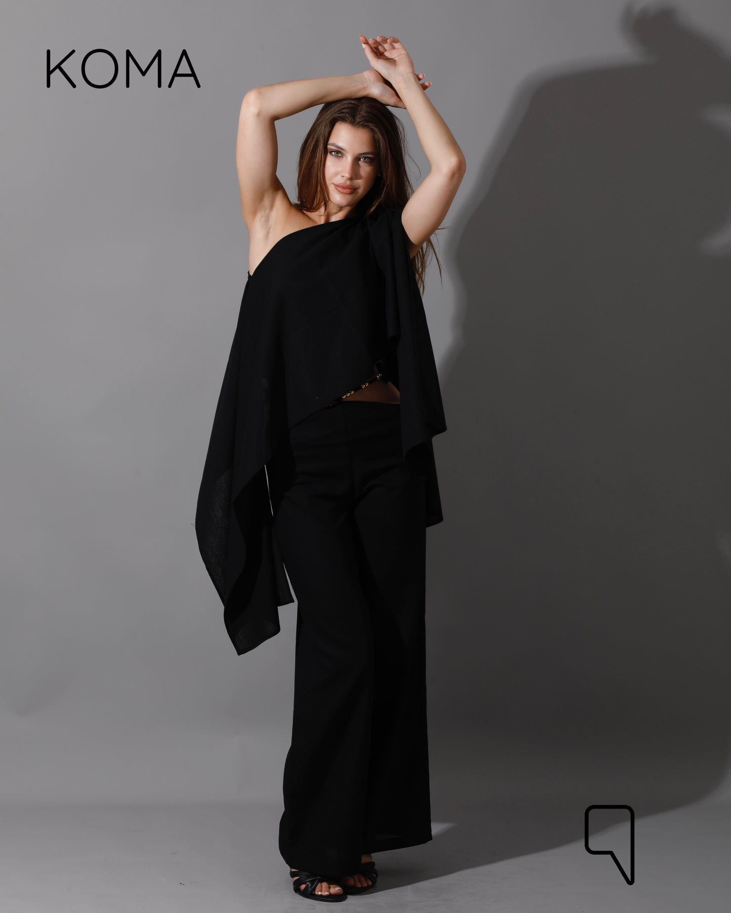 Piera Butterfly Co-Ord - Black