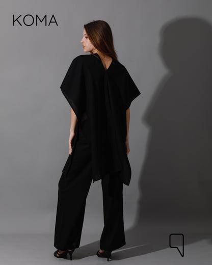 Piera Butterfly Co-Ord - Black