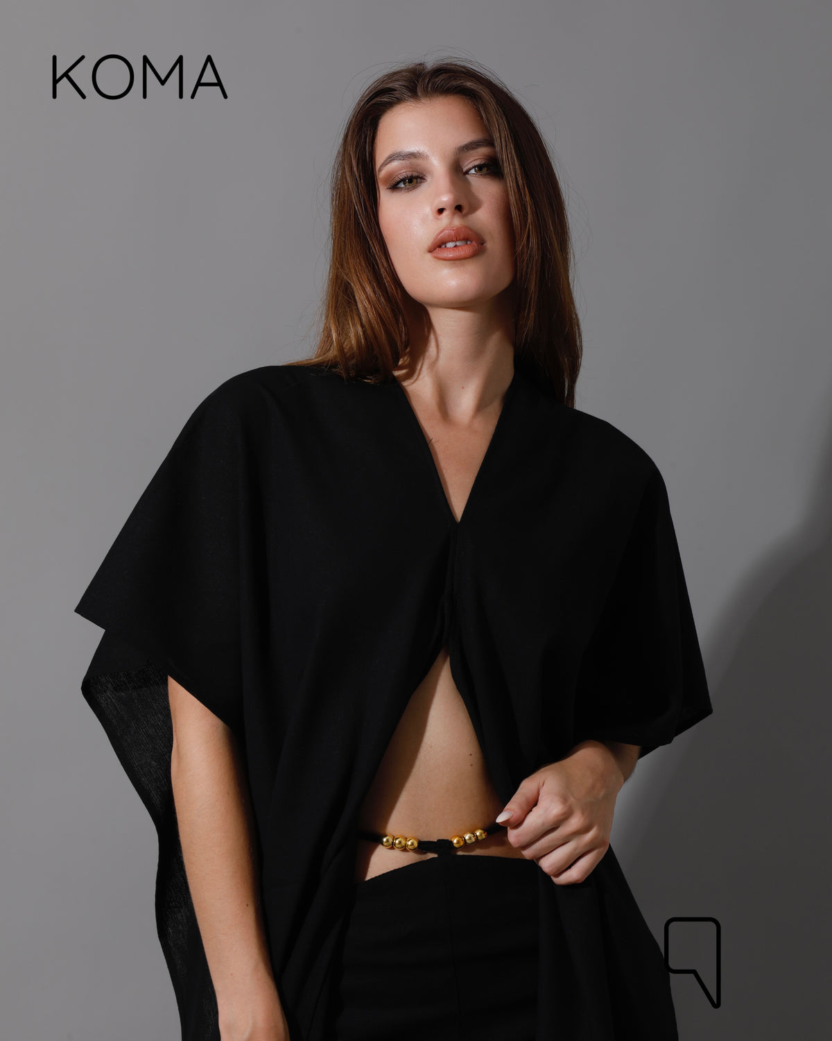 Piera Butterfly Co-Ord - Black