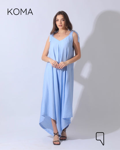 Tied Up Lose Jumpsuit - Baby Blue