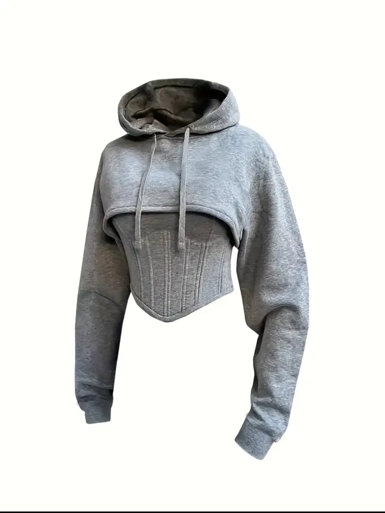 Naomi Sweatshirt Hoodie Set - Gray