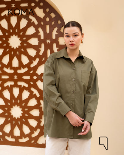 Marta Long Sleeves Shirt - Beige