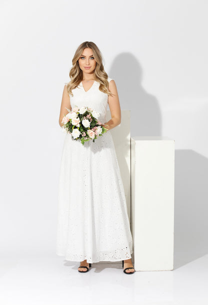 Rokama Maxi Dress - White