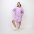 Oversized Shirt Dress - Lavender