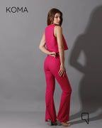 Greta Flare Pants - Fuchsia