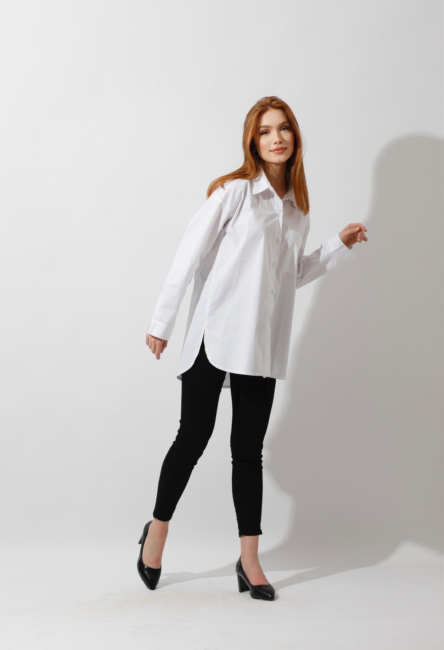 Buttons Back Shirt - White