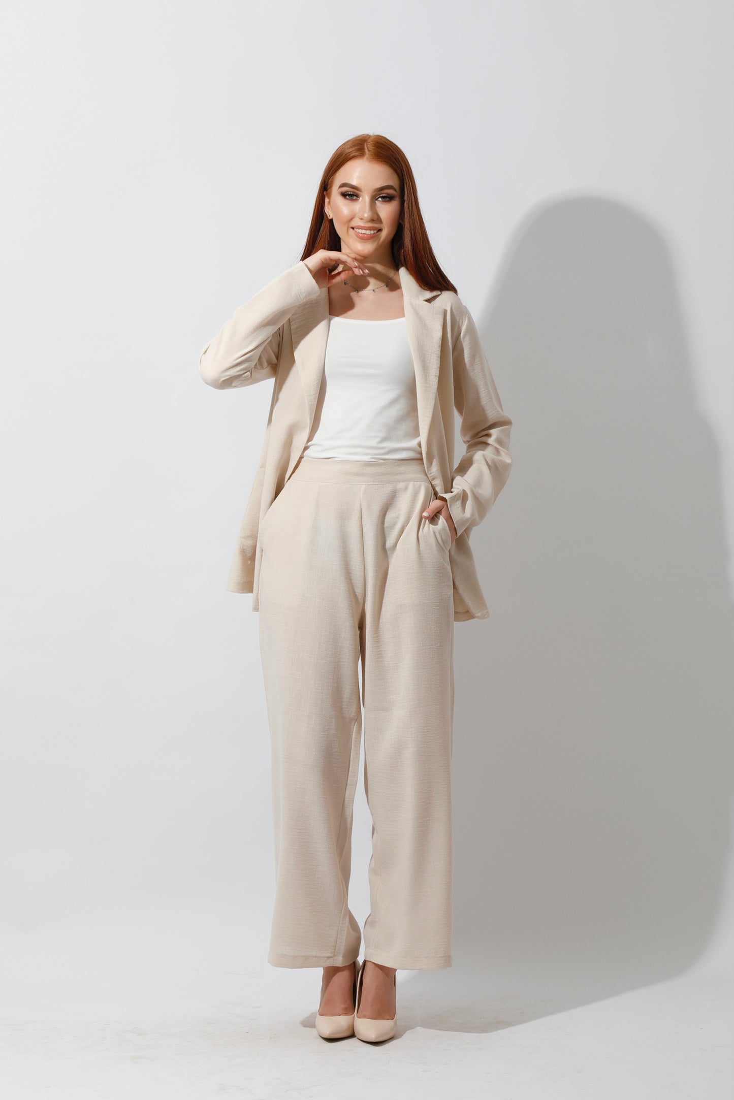 Candice Light Suit - Beige