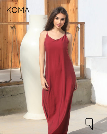 Noella Backless Maxi Dress - Baby Blue
