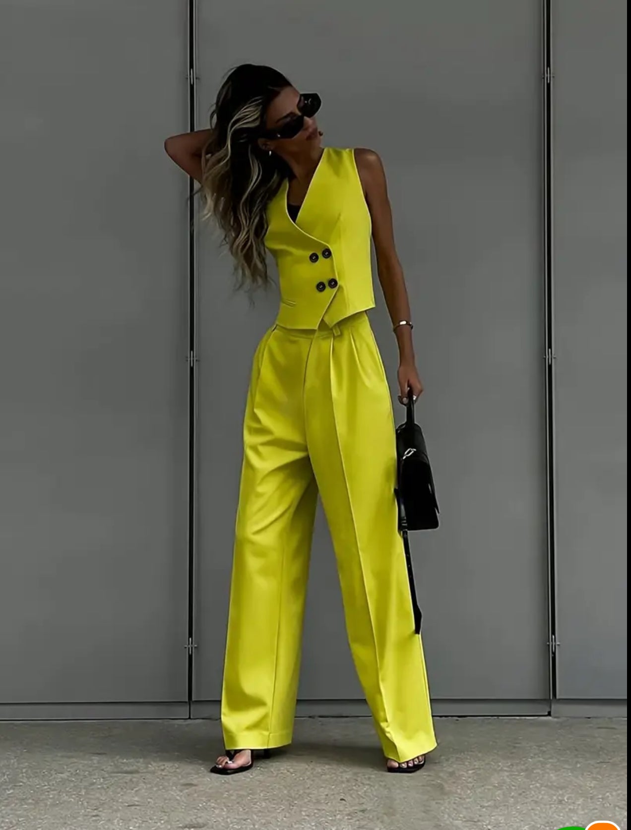Marina Old Money Suit - Yellow