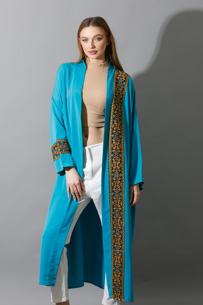 Long CBH Kaftan - Turquoise