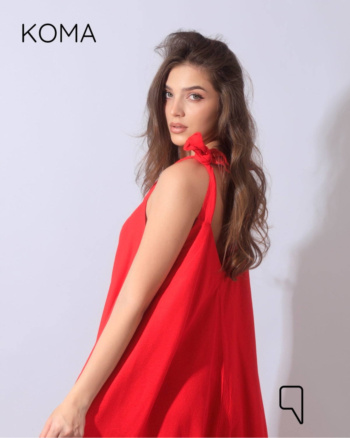 Tied Up Lose Jumpsuit - Red