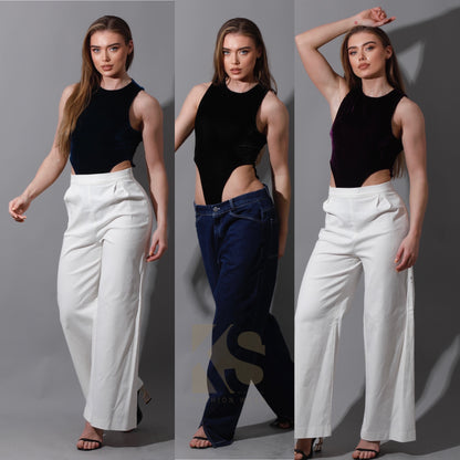 Velvet Body Suit - Navy