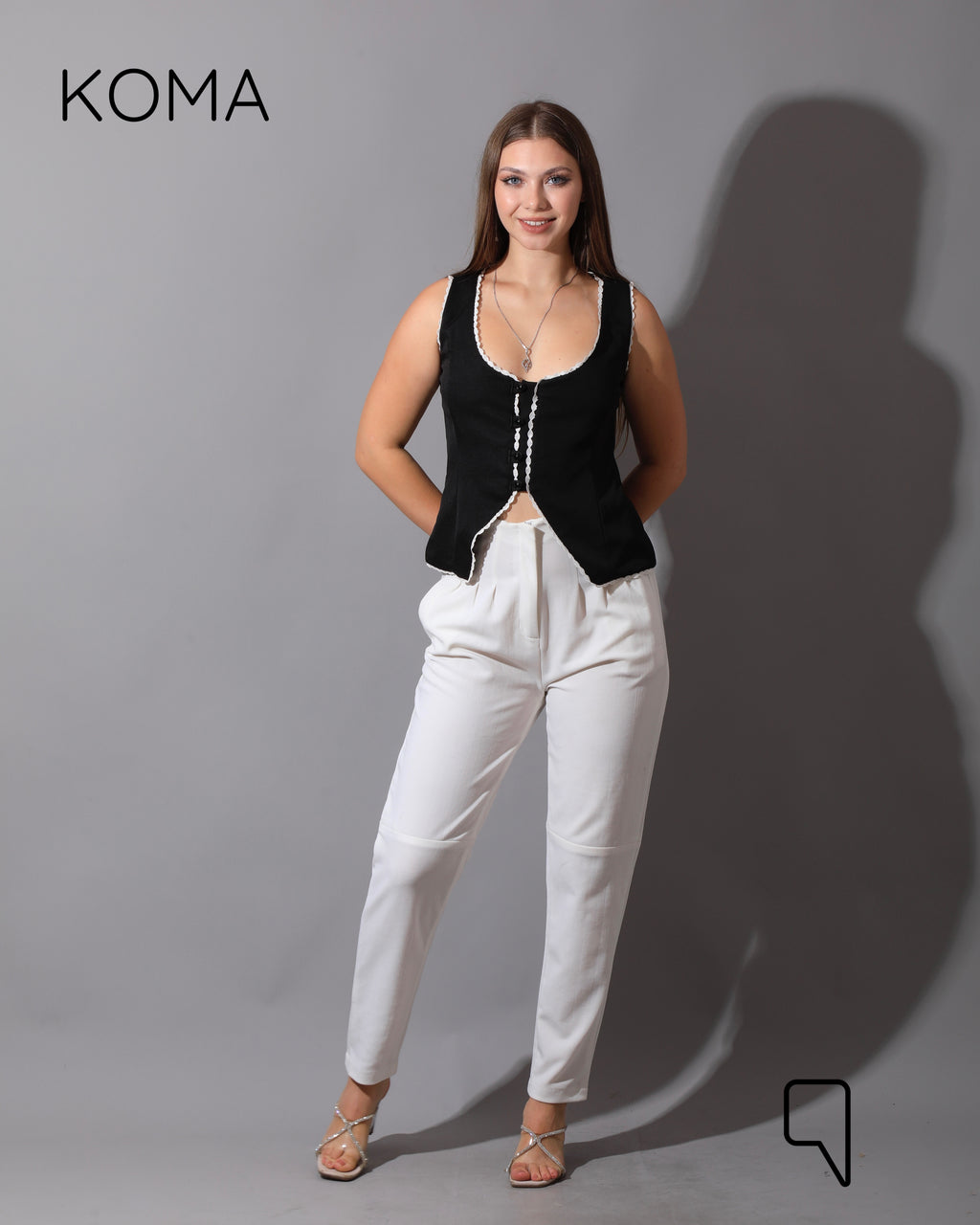 Accessorized Vest - Black