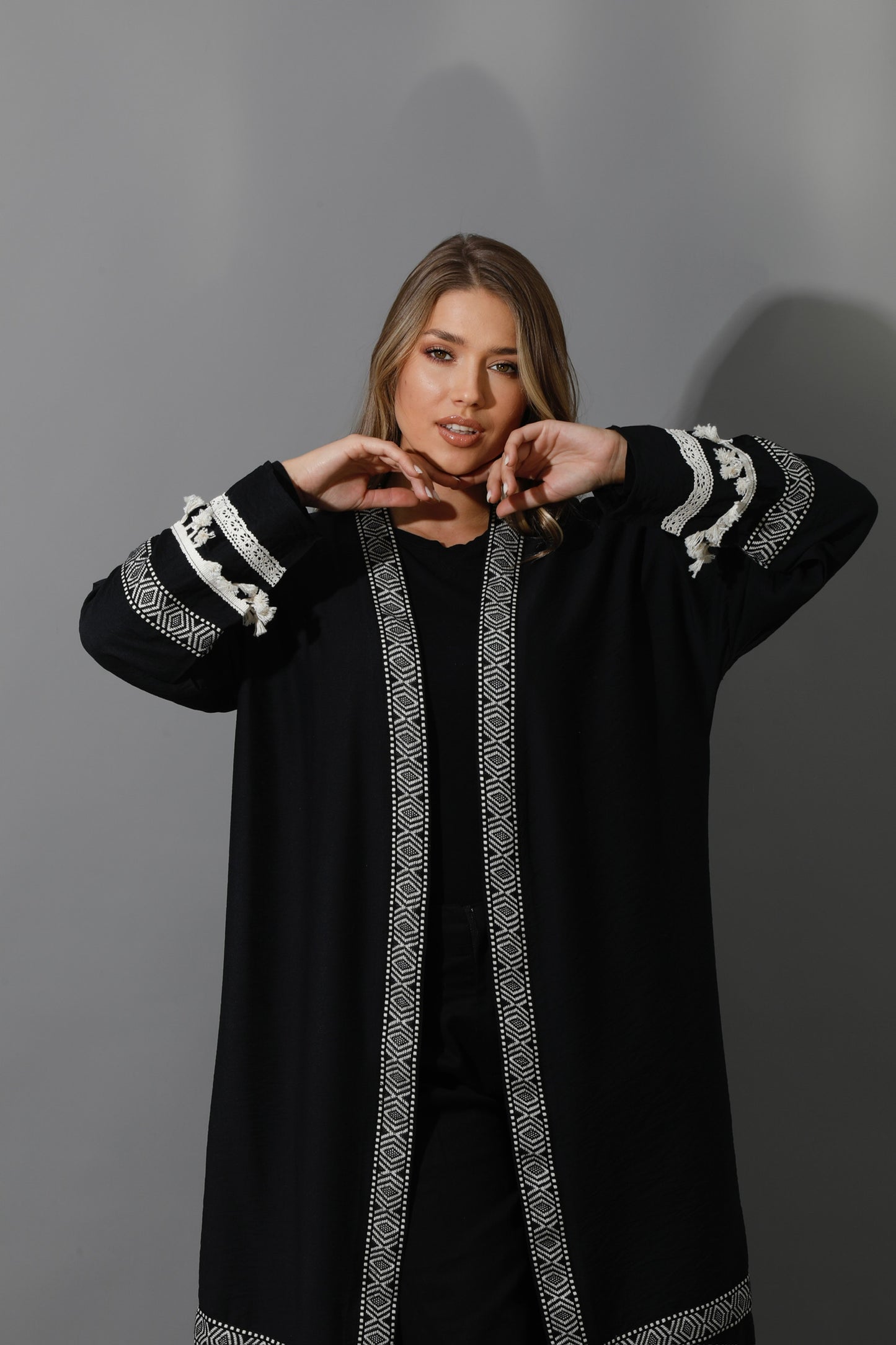 Short Kaftan - Black