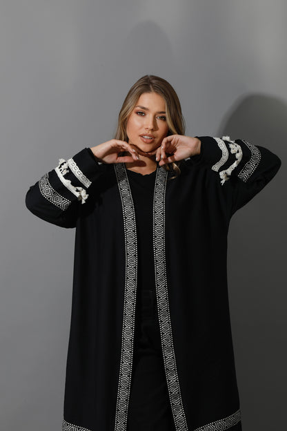 Short Kaftan - Black
