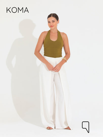 Kendra Double Layer Trousers - White