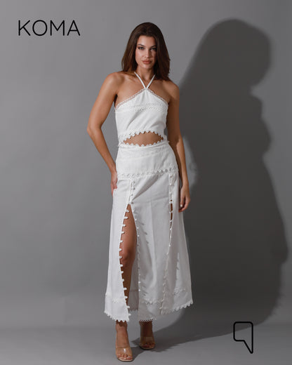 Lucinda CutOut Dress - White