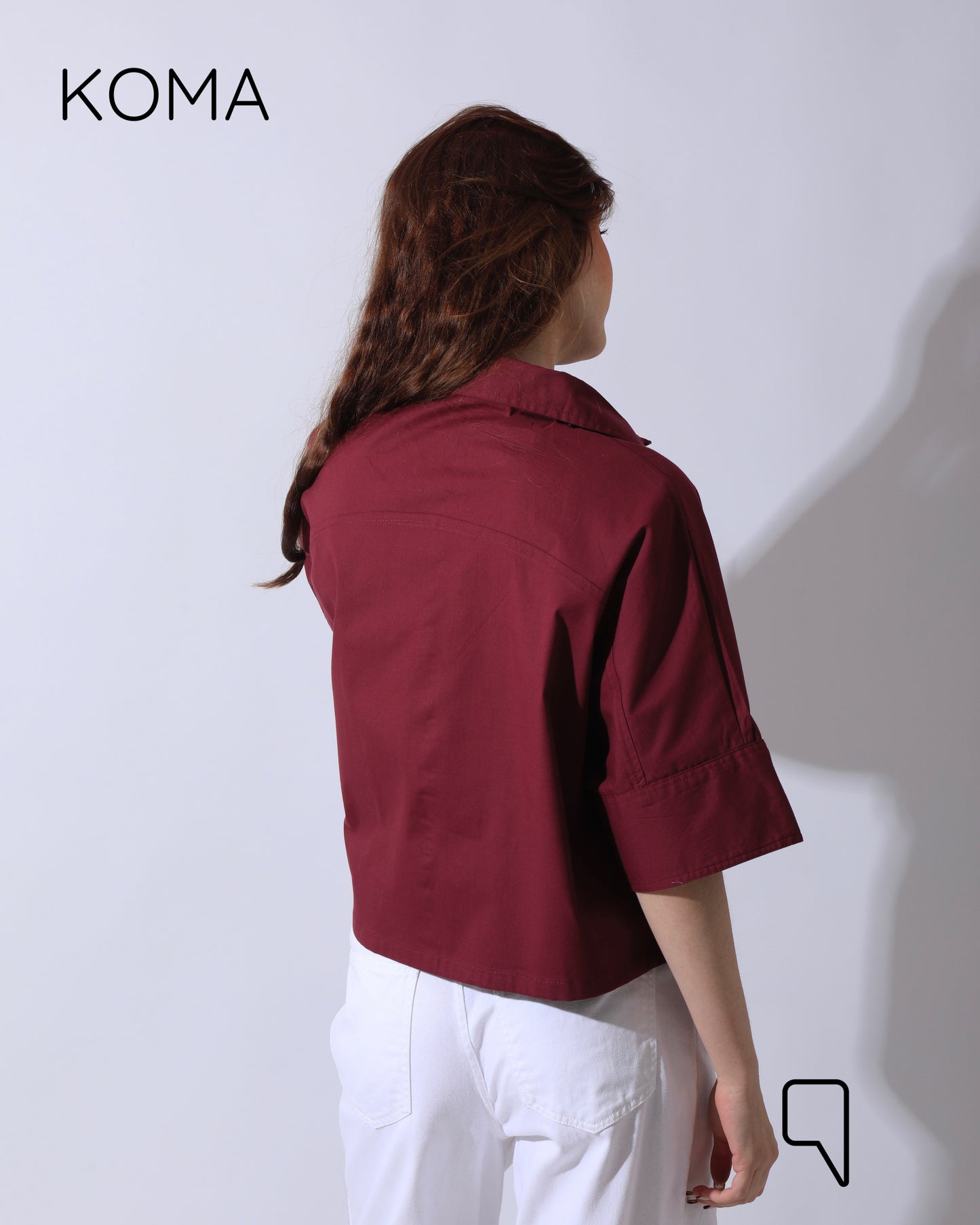 Ashton Poplin Shirt - Maroon