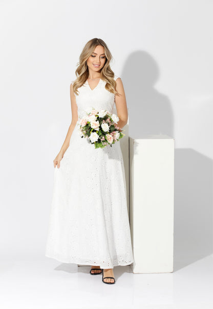 Rokama Maxi Dress - White