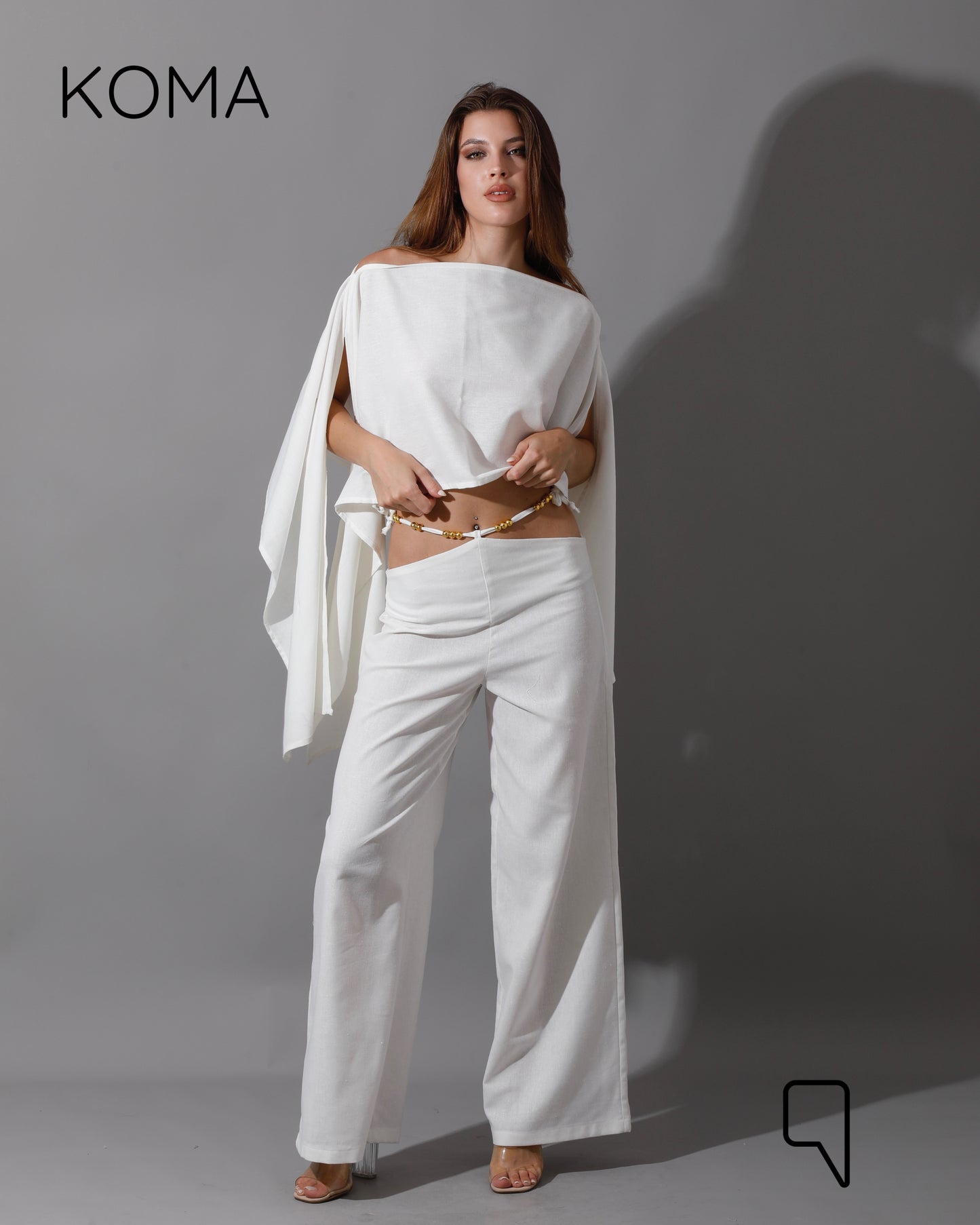 Piera Butterfly Co-Ord - OffWhite