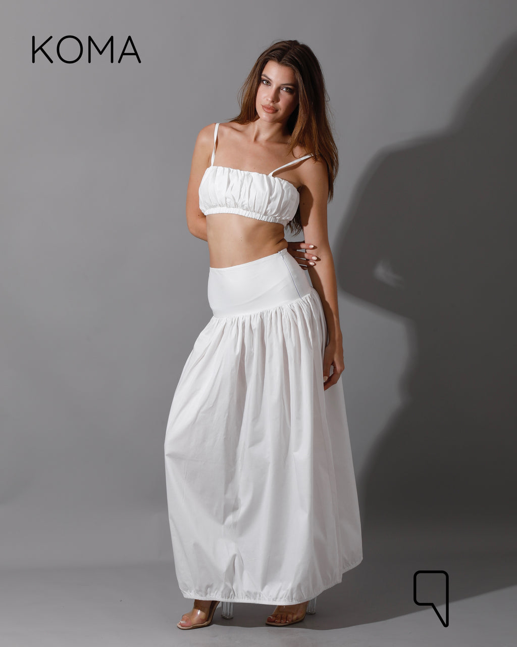 Gabi Top & Skirt Co-Ord - White