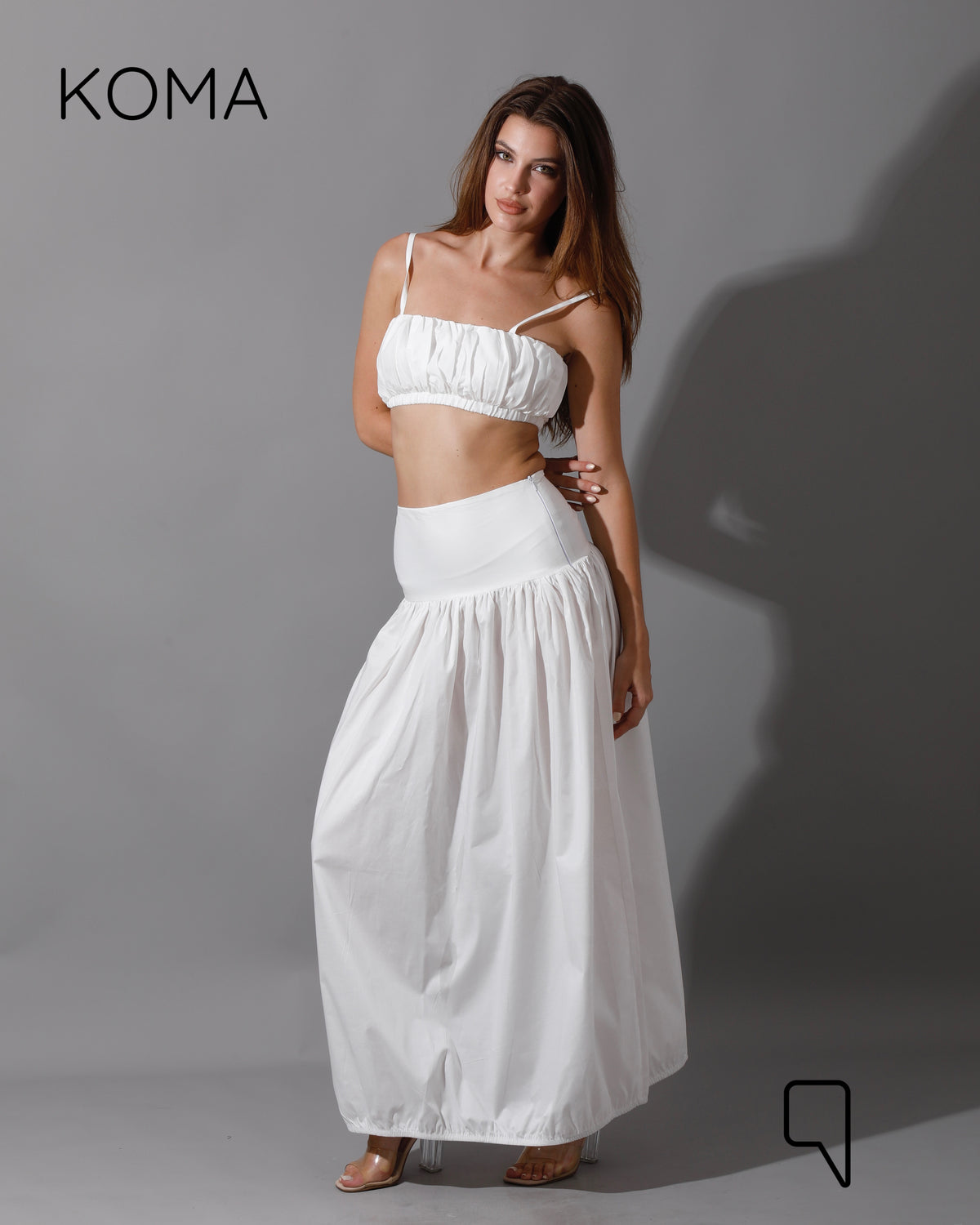 Gabi Top & Skirt Co-Ord - White
