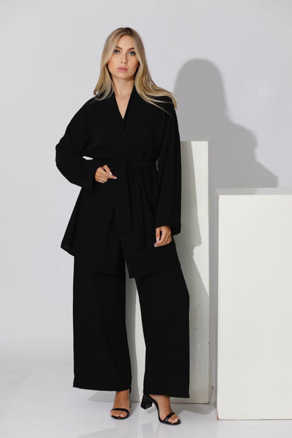 Co-ord Kimono - Black