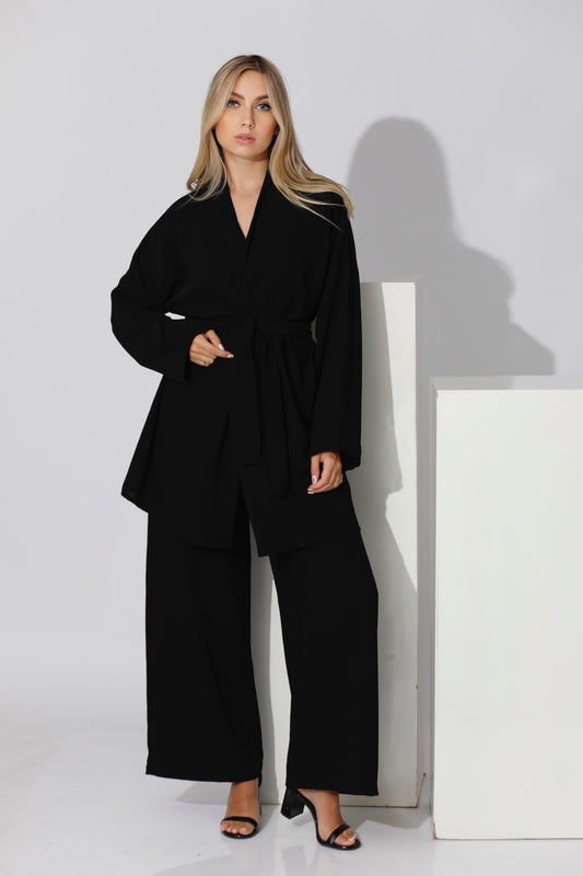 Co-ord Kimono - Black