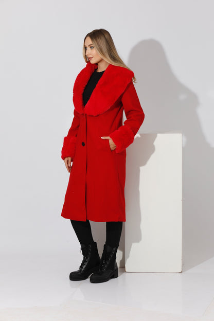 Furs Coat - Red
