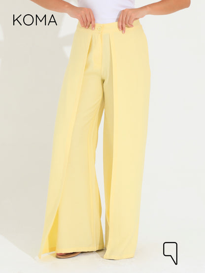 Kendra Double Layer Trousers - Yellow