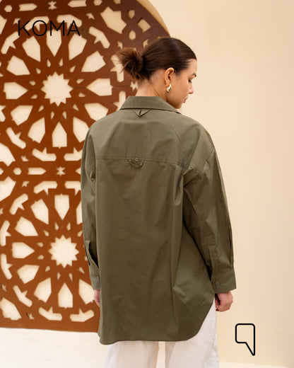 Marta Long Sleeves Shirt - Olive