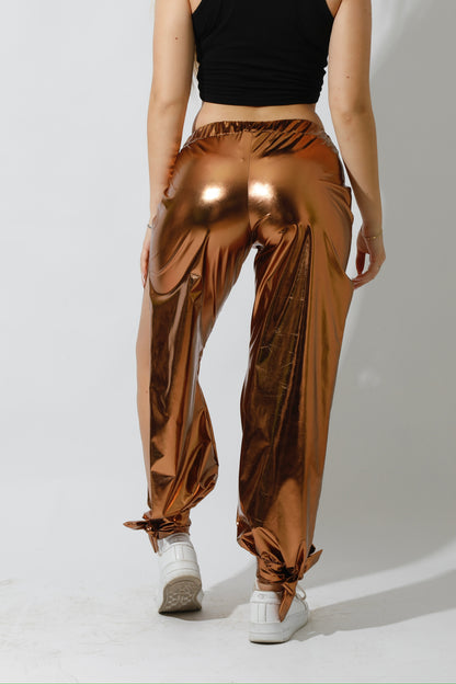 Side Slit Trousers - Dark Gold