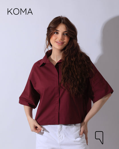 Ashton Poplin Shirt - Beige