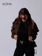 Salima Puffy Jacket - Brown