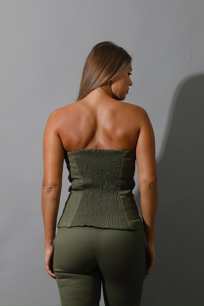 Co-Ord Some Protel Top - Olive