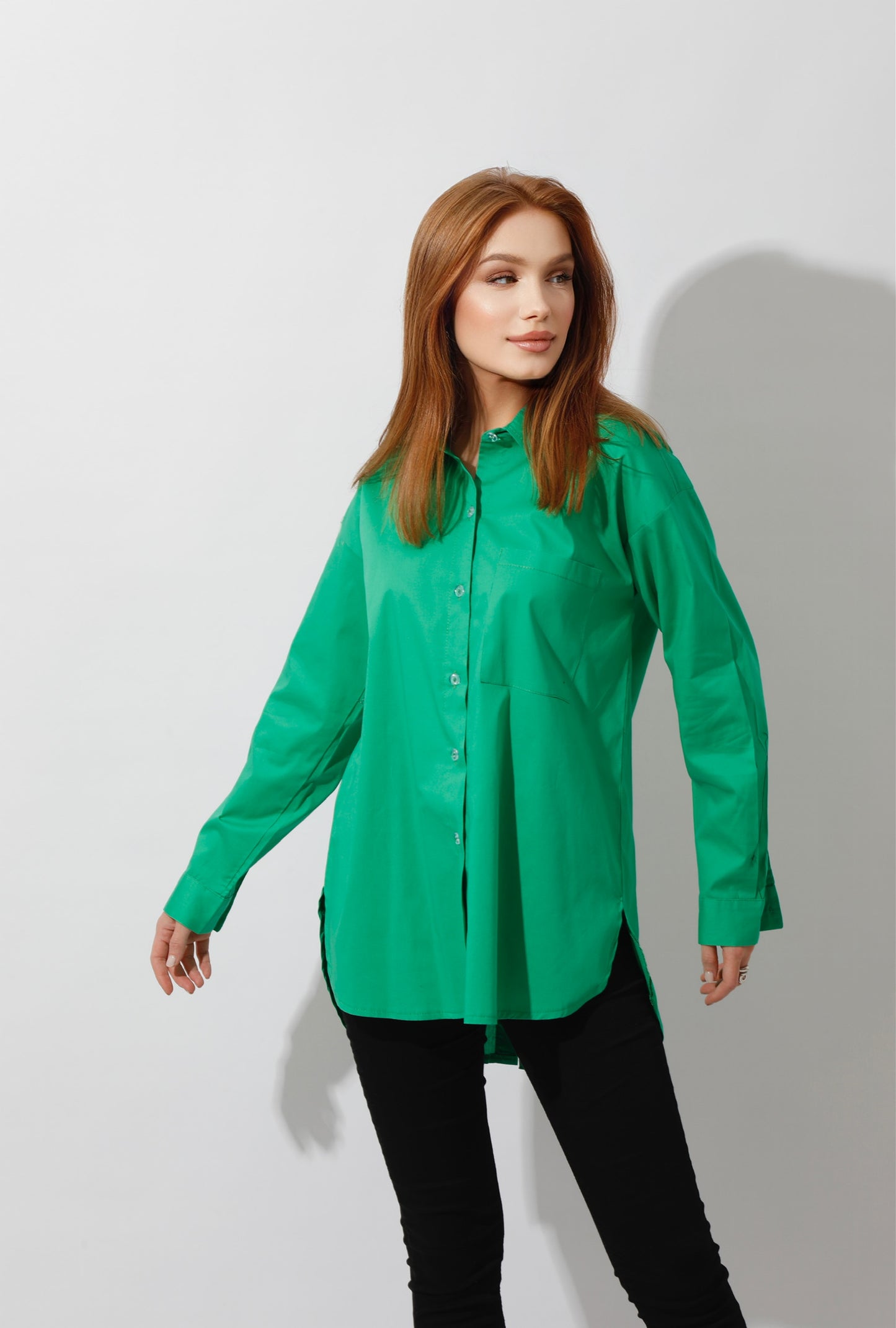 Buttons Back Shirt - Green