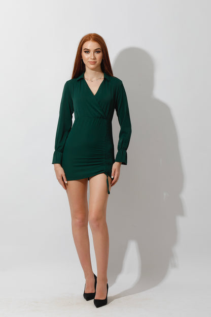Dress Shirt With Long Sleeves - Dark Green