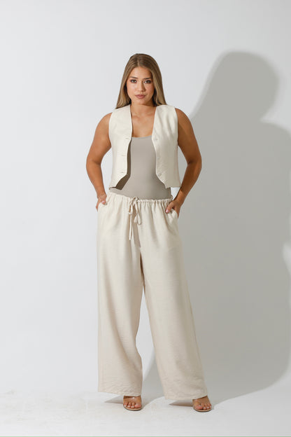 Vest Set - Beige