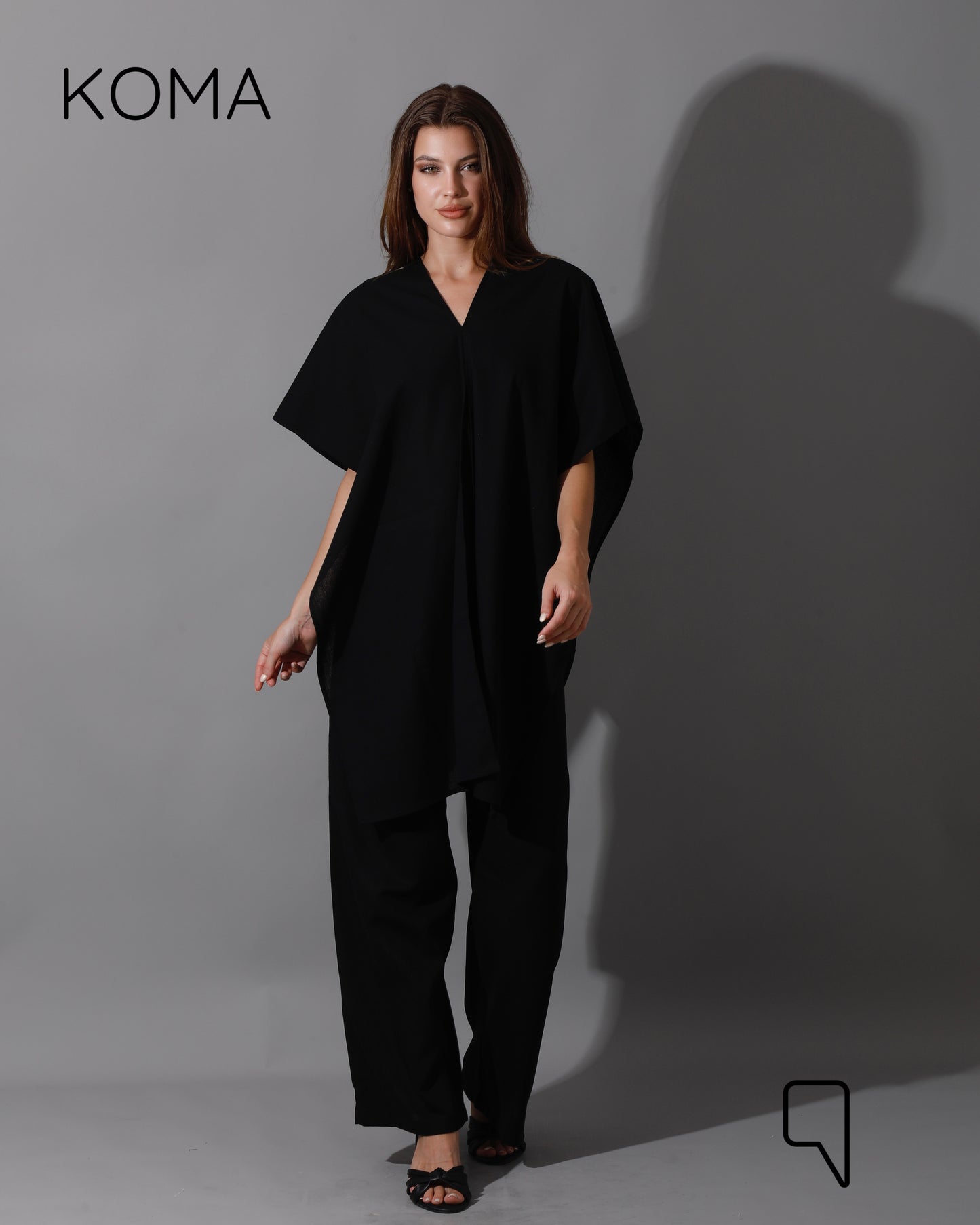 Piera Butterfly Co-Ord - Black