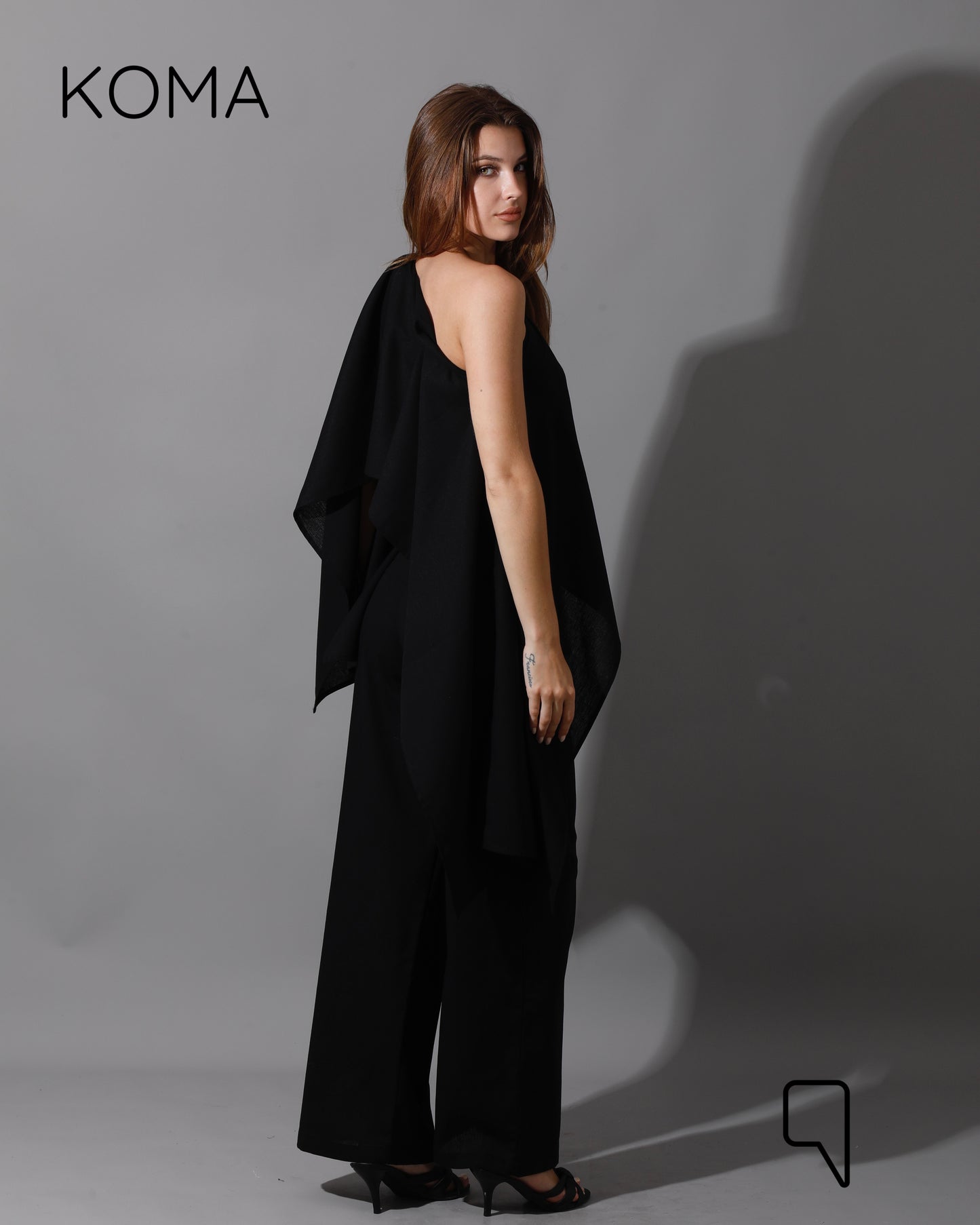 Piera Butterfly Co-Ord - Black