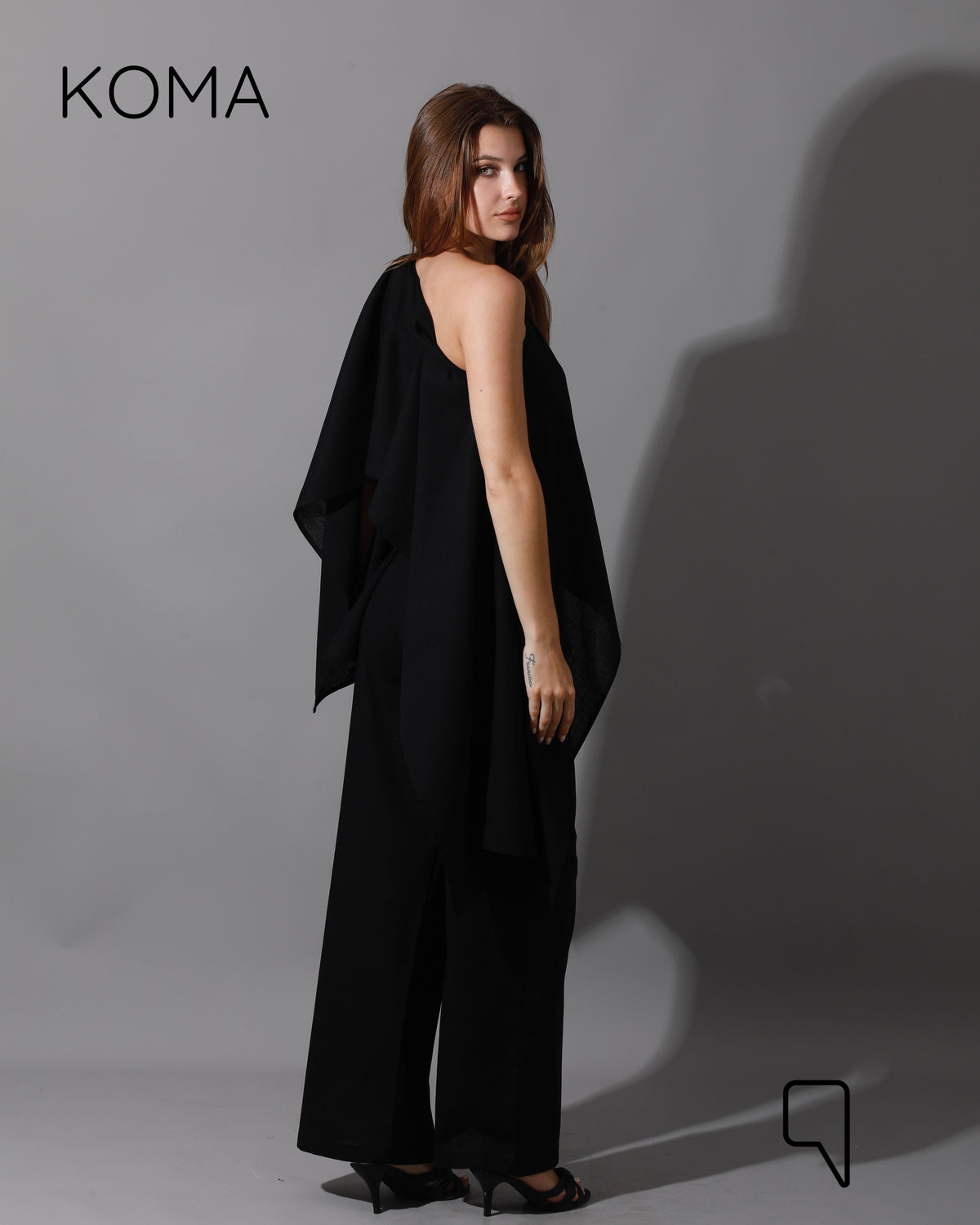Piera Butterfly Co-Ord - Black