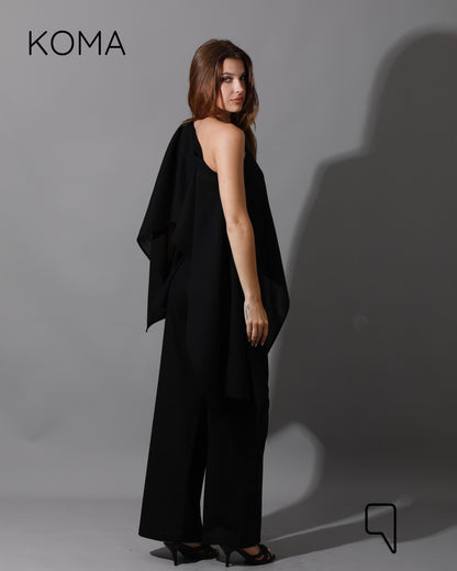 Piera Butterfly Co-Ord - Black