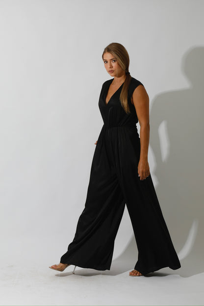 Flared Jumpsuit - Black