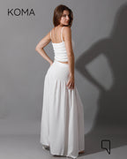 Tabitha Elastic Top - White