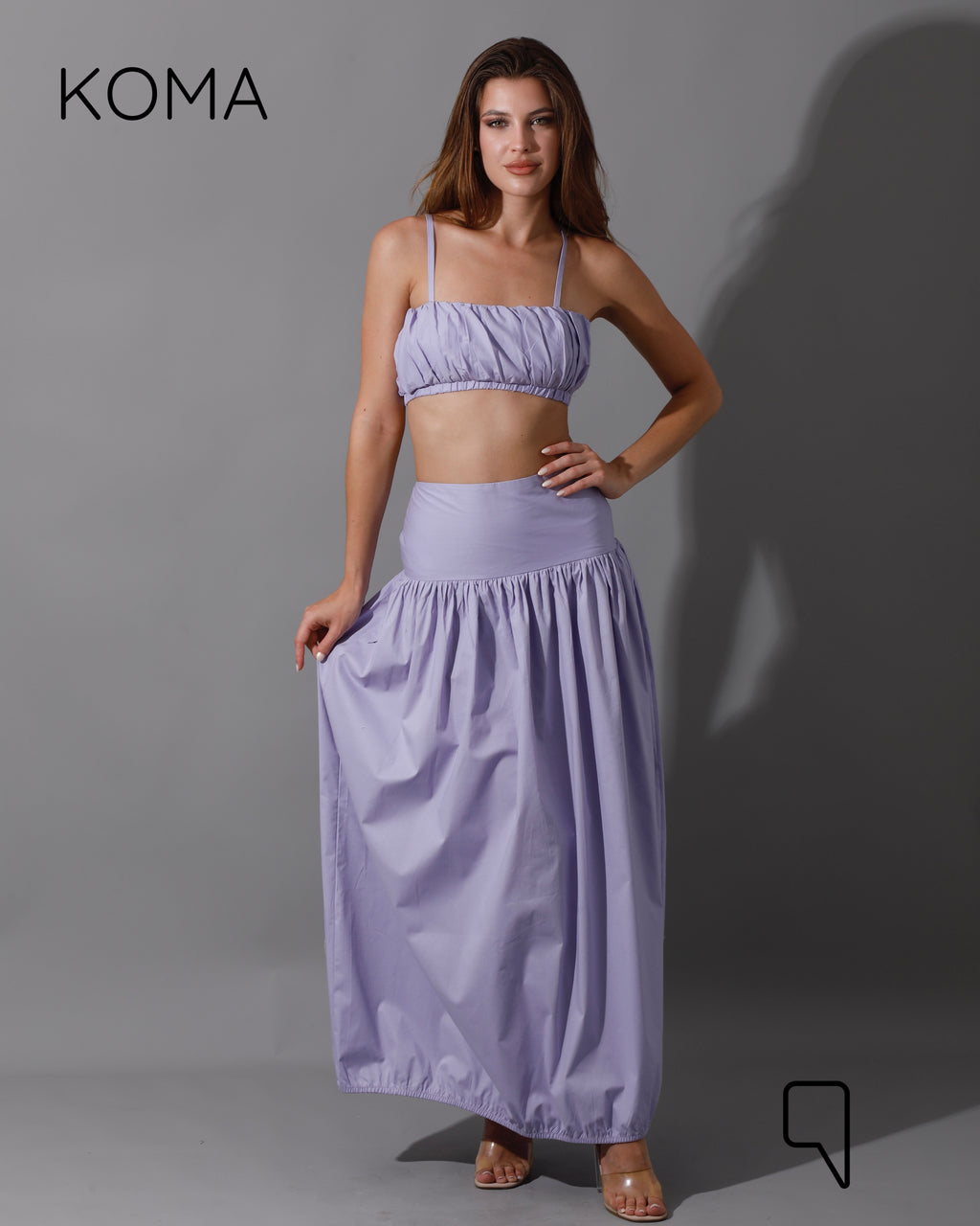 Gabi Top & Skirt Co-Ord - Lavender