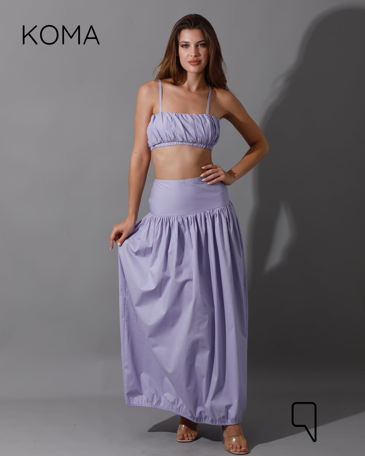 Gabi Top & Skirt Co-Ord - Lavender