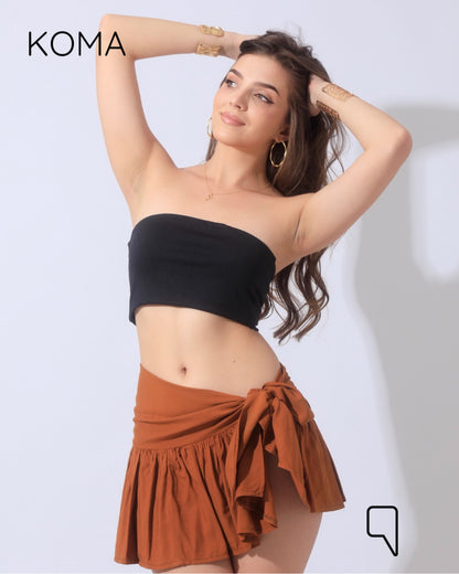 Patricia Tied Up Skirt - Camel
