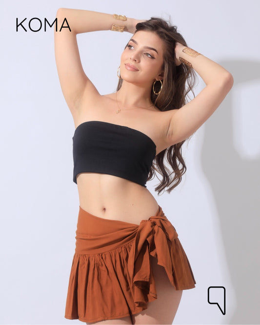 Patricia Tied Up Skirt - Camel